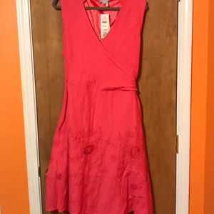 Pink Linen Sundress